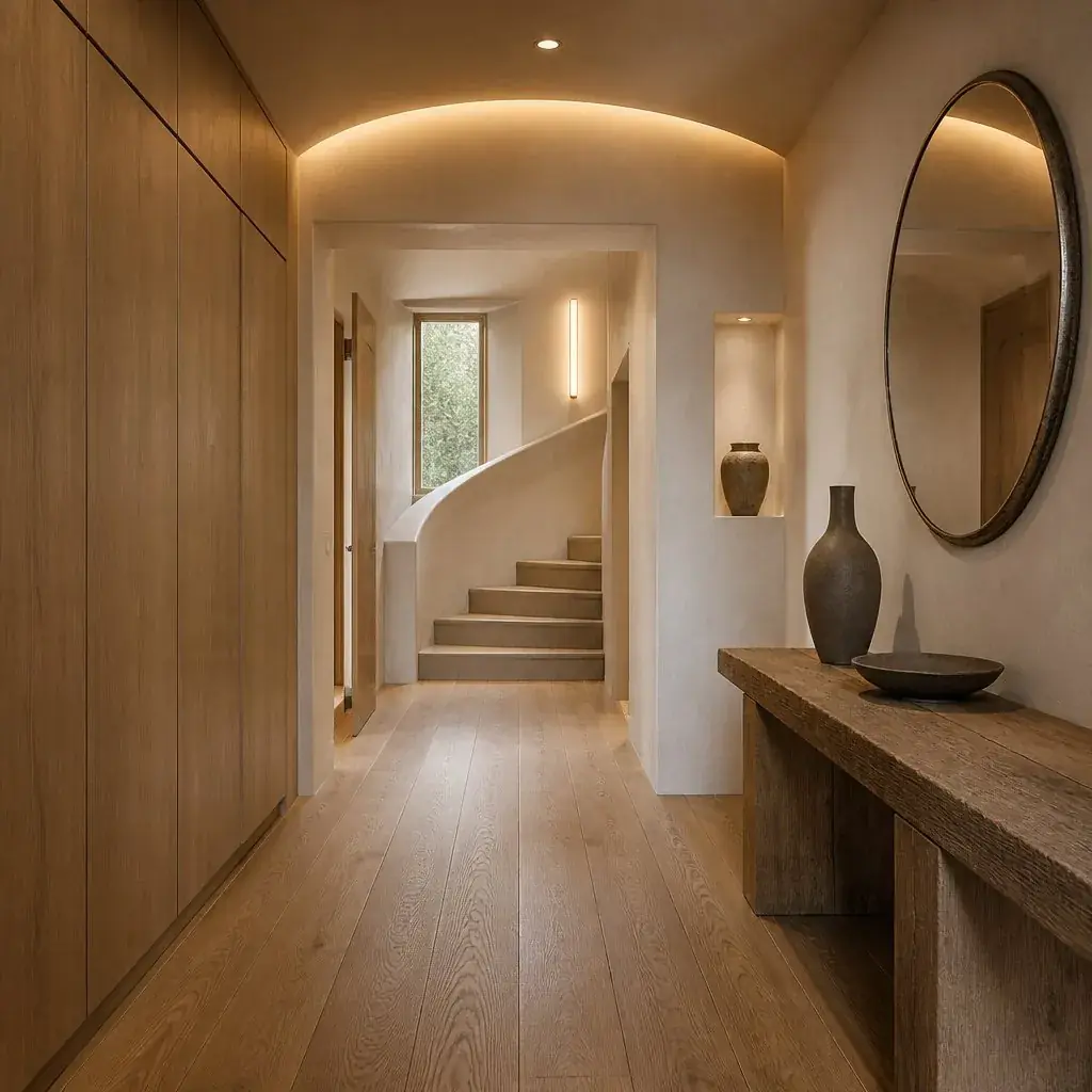 AE Private Residence &mdash; entrance hall and stair