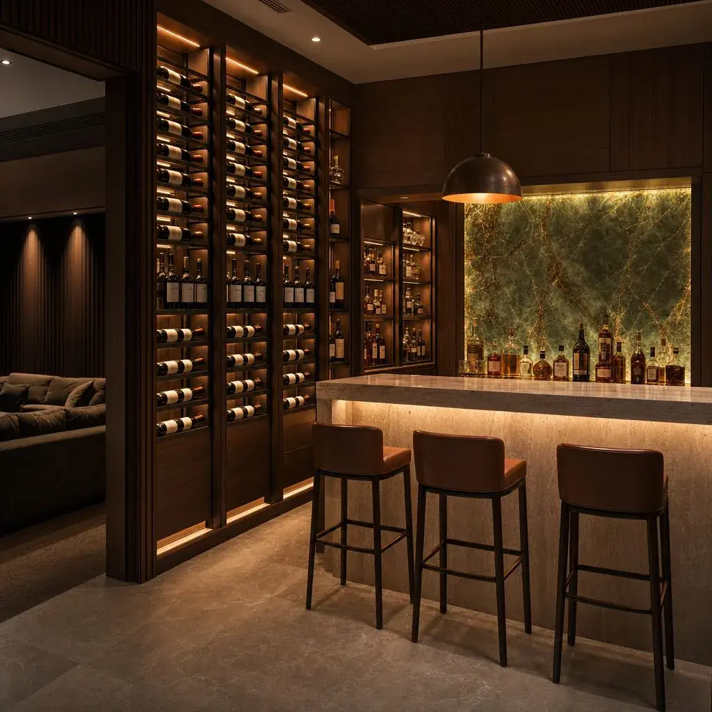 BB Private Residence — Wine cellar & bar