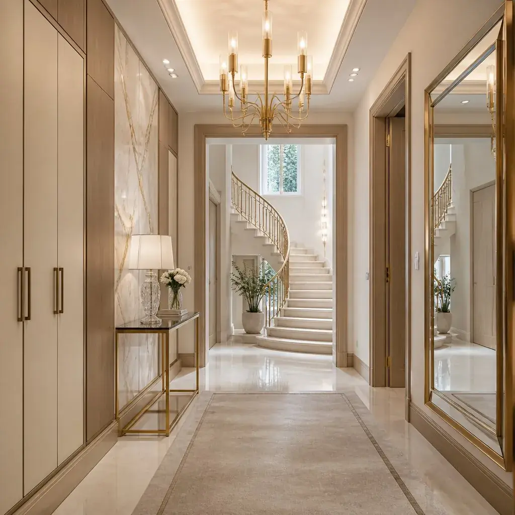 HB Private Residence — entrance hall and main stair